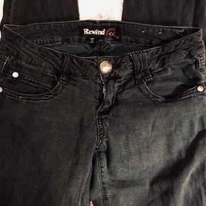 Black Skinny Rewind Jeans Sz.1